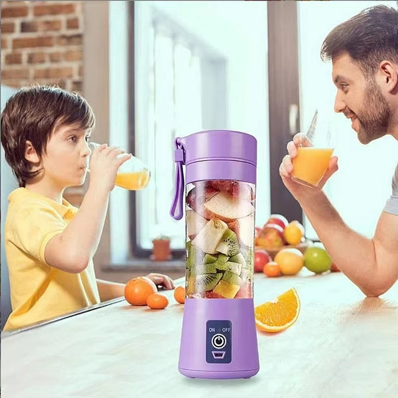 Electric Mini Juice Shake Blender Portable Mini Whirlwind Juice Cup Charging Mini Edition Fruit Juice Machine 6 Blades