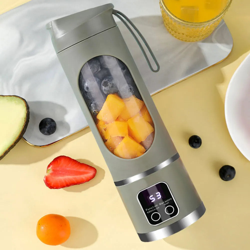 Mini Portable Blender Electric Fruit Juicer Smoothie Orange Fresh Juice Blender Multifunction Rechargeable Portable Bottle Mixer