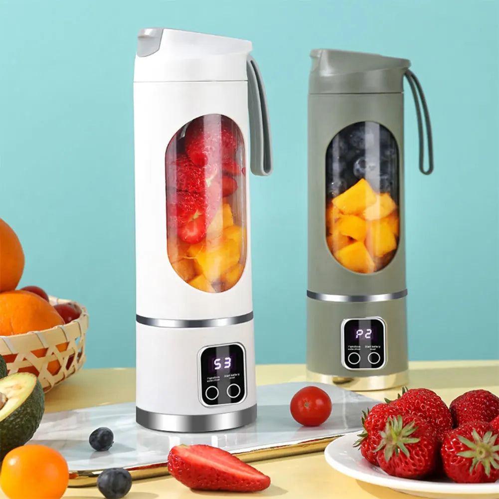 Mini Portable Blender Electric Fruit Juicer Smoothie Orange Fresh Juice Blender Multifunction Rechargeable Portable Bottle Mixer