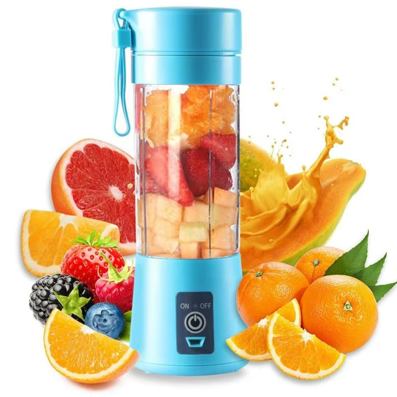 Electric Mini Juice Shake Blender Portable Mini Whirlwind Juice Cup Charging Mini Edition Fruit Juice Machine 6 Blades