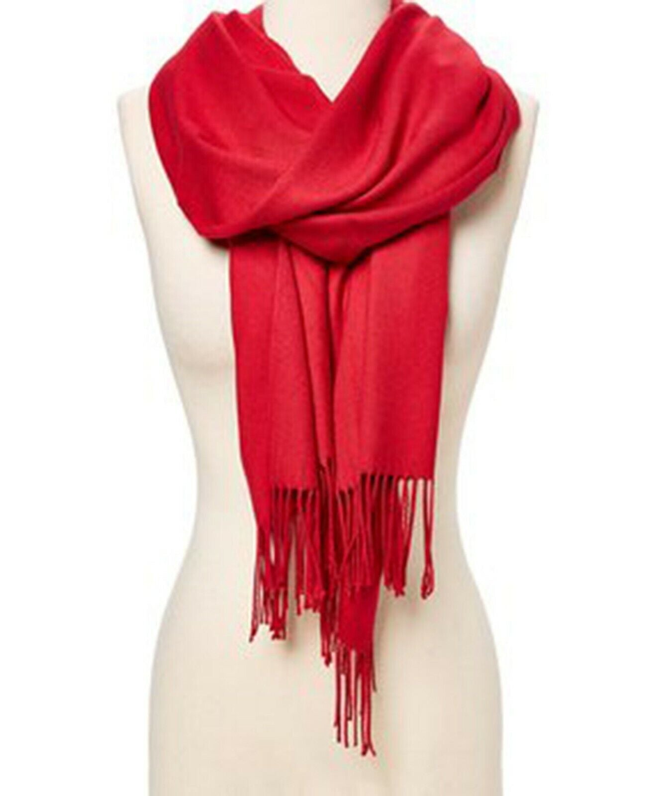 Soft Silk Shawl Wrap Women Pashmina Solid Scarf Stole Cashmere Wool Ladies Scarf