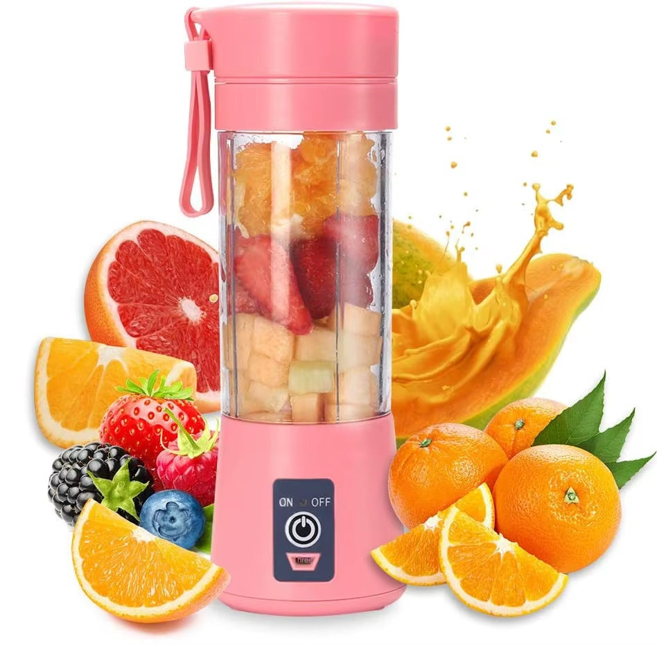 Electric Mini Juice Shake Blender Portable Mini Whirlwind Juice Cup Charging Mini Edition Fruit Juice Machine 6 Blades